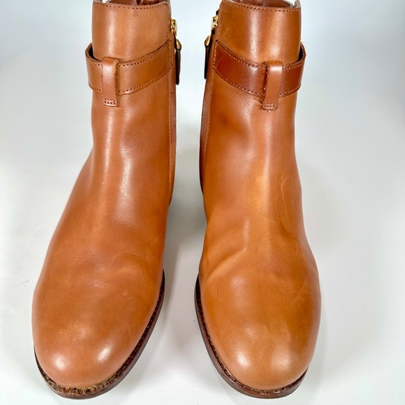 Lauren Ralph Lauren Briele Brown Leather Boots US 9.5 B - Picture 4 of 16